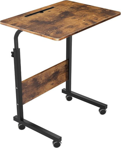 23.6 Inch End Table Computer Desk, Modern Simple Gaming Desk Home Office Desks, Writing Study Table Small Desk, Rustic Brown
