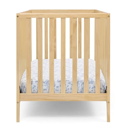 Delta Children Lulu 5-in-1 Convertible Crib, Converts to Toddler Bed, Daybed, Sofa & Full-Size Bed, Greenguard Gold Certified, Fits Standard Crib Mattress, 3 Mattress Heights for Baby, Natural