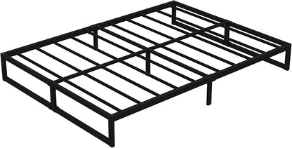 Lutown-Teen 12 Inch Full Size Bed Frame No Box Spring Needed, Heavy Duty Metal Platform Beds with Sturdy Steal Slats for Mattress Foundation, Easy Assembly, Noise Free, Black
