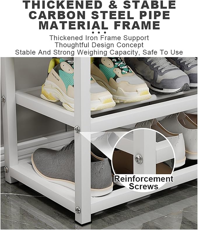 Wooden Shoe Storage Bench Modern Changing Stool SpaceSaving Design for Hallway & Living Room Stylish Closet Organizer Entryway Furniture Solution