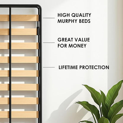 Murphy Bed - Murphy Bed Queen - Folding Bed - Full XL - Vertical - 55" x 80" - Classic