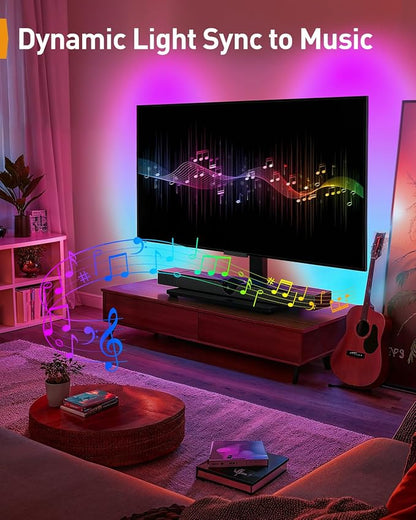 Perlegear Universal Swivel TV Stand with LED Lights for 30–70 inch TVs, Height Adjustable Table Top TV Stand with Tilt, Tempered Glass Base, Holds up to 88 lbs, Max VESA 400x400mm, PGTVS32B