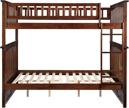 AFI, Columbia Ladder Bunk Bed Full Over Full, Walnut