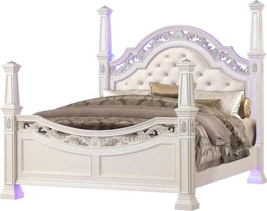 First of a Kind Valentina Pearl King 5 Piece Bedroom Set