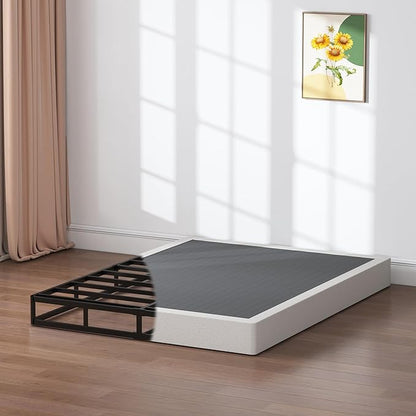 SHLAND Cal King Box Spring 7 Inch California King Size Box Springs, 3000lbs Heavy Duty Metal Mattress Foundation with Easy Clean Cover, No Noise, Easy Assembly