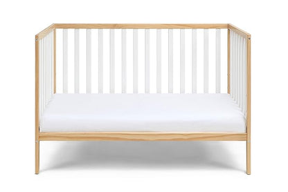 Baby Cache Deux Remi Island 3-in-1 Convertible Baby Crib (Do Re Me) Natural & White