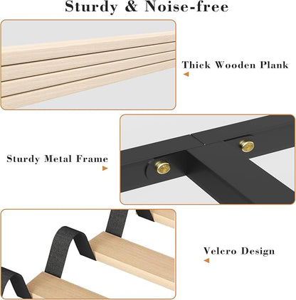 King Size Bed Frame with Headboard, Luxury Velvet Fabric Upholstered Bed frame with Button Tufted Design, Strong Wooden Slats Support - Low & Sturdy, Noise-Free, No Box Spring, Easy Assembly, Beige | Plush velvet