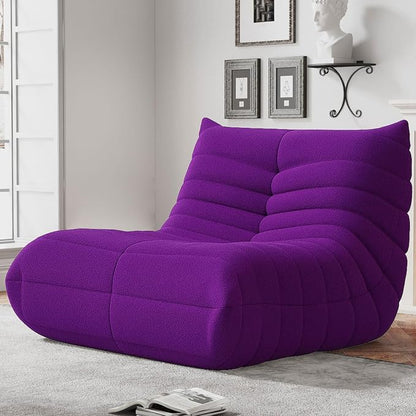 WHGBJA Bean Bag Chair for Adults, Lazy Bean Bag Sofa for Bedroom, Living Room, Reading, Gaming Floor Sofa Chair, Boneless, Comfy