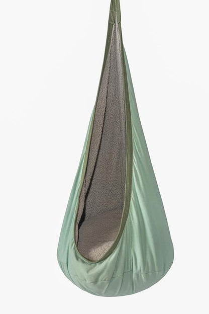 Sensory Pod Swing, Indoor Hanging Cocoon Chair with Memory Foam Cushioning, Kids Hammock Swing Chair