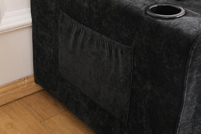 ERYE Foldable Loveseat Sofa Convertible Pull Out Sleeper Sofabed,2 Seat Tufted Upholstered Sofa Modern Convertible Sleeper Couch Bed with Cupholders and Side Pockets