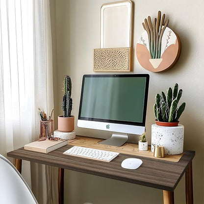 Kaboon 48x26 inches Tabletop, Solid One-Piece Desktop for Sit Stand Desk, Double Desks, L Desk DIY,Wood Countertop Home or Commercial Use,1 inch Thick,Eucalyptus/Rustic Wood,26" D x 48" W