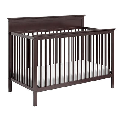 Storkcraft Carmel 5-in-1 Convertible Crib - GREENGUARD Gold Certified, Converts to Toddler Bed & Full-Size Bed, Fits Standard Full-Size Crib Mattress, 4 Adjustable Mattress Heights (Espresso)