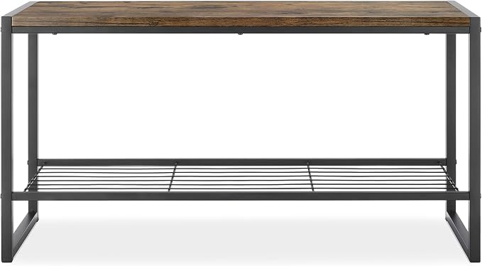 Whitmor Modern Industrial Entryway Bench