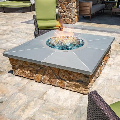 Stanbroil 13-Inch Drop-in Fire Pit Burner Pan, Round Fire Pit Insert for Propane & Natural Gas DIY Fire Table, Stainless Steel Firepit, BTU 88,000 Max