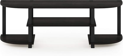 Furinno Turn-S-Tube Wide TV Entertainment Center, Espresso/Black