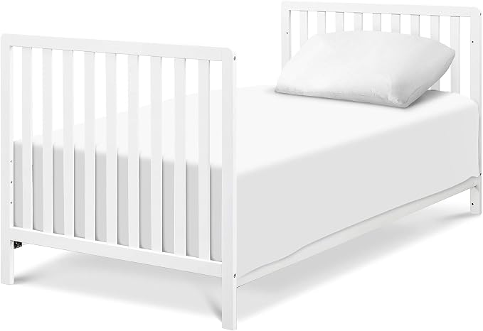 Carter's by DaVinci Colby 4-in-1 Convertible Mini Crib with Trundle Drawer in White, Greenguard Gold Certified, Undercrib Storage