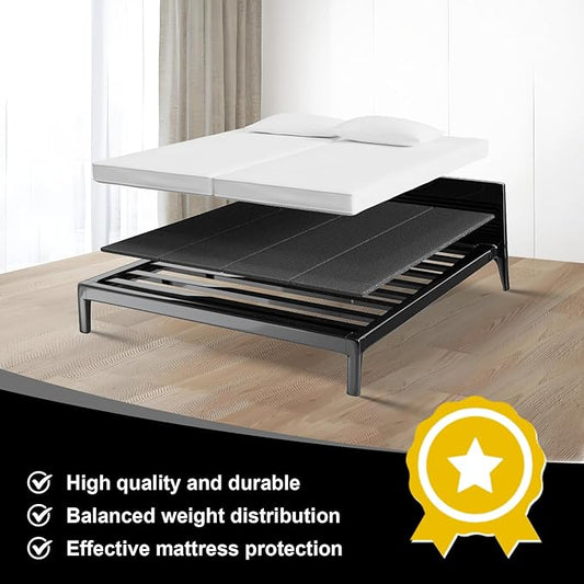 Imperius Breathable, Noise Minimizing, Moisture Resistant Bunkieboards,Large Double Bed 10mm Bunkie Board, Folding Spring Box, Light and Thin Bed,Full Size 54x75''