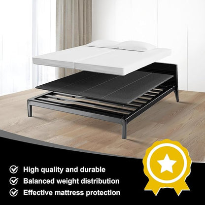 Imperius Folding Spring Box,Breathable, Noise Minimizing,Large Double Bed 10mm Bunkie Board, Twin Size 38x75''