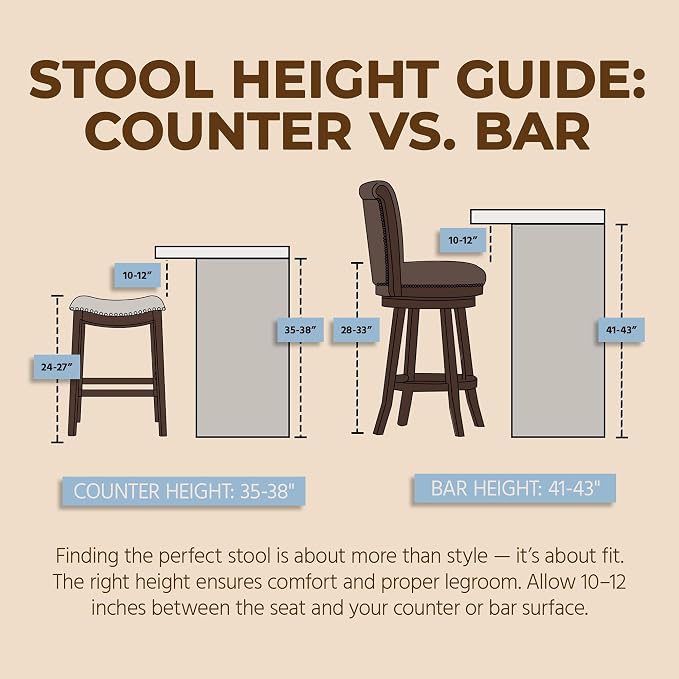 ROME + OAK Runyan 26" Swivel Counter Stool, Rotating Backless Barstool in Reclaimed Oak with Ash Grey Fabric Seat - for Kitchens or Dining Rooms