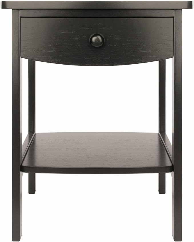 Winsome Wood Claire Accent Table, Black
