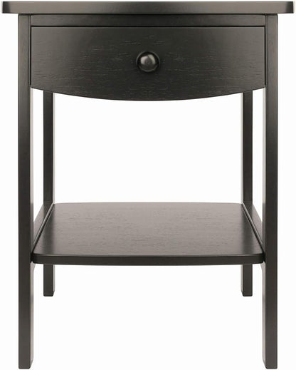 Winsome Wood Claire Accent Table, Black
