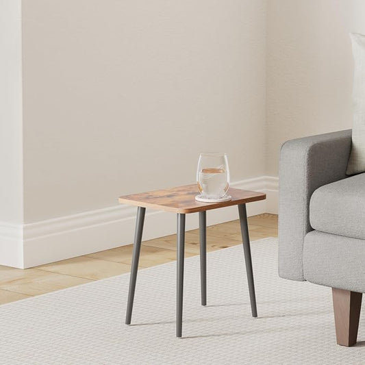 FORAOFUR End Table Set of 2, Modern Wooden Side Table for Living Room, Bedroom, Boho for Small Spaces, Easy Assembly | 2 Pack Wooden legs with modern rectangular design, fits living/bedroom, compact, sturdy, quick assembly with hardware