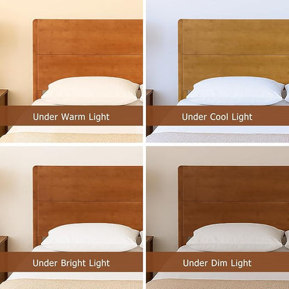 Merax Full Size Bamboo Platform Bed, Mid-Century Modern Bed Frame with Tall Headboard, Solid Sustainable Bedframe Full-Size, Wood Slat Support, No Box Spring Needed, Easy Assembly, Espresso