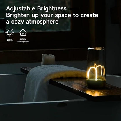 AUGE LIGHT Mini Minimalist Table Lamp Cordless Lamp Rechargeable Table Lamp Portable Nightstand Lamps Desk Lamps for Home Office Unique Ambient Light Mood Lighting for Desk Decor Beside (Olive Green)