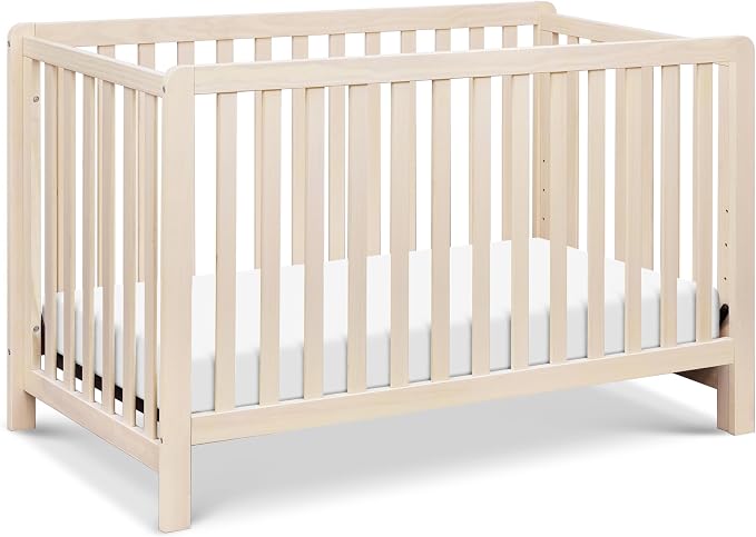 Carter’s by Davinci Colby 4-in-1 Convertible Crib - GREENGUARD Gold Certified Convertible Baby Crib to Toddler Bed, Daybed, Full-Size Bed - Wooden Baby Bed w/Four Adjustable Heights - Washed Natural