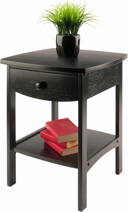 Winsome Wood Claire Accent Table, Black
