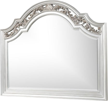 First of a Kind Valentina Silver King 5 Piece Bedroom Set