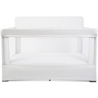 Baby Delight Lunaire Full Size Crib | Breathable Mesh Baby Crib | Tool-Free Assembly Baby Bed | Driftwood Grey