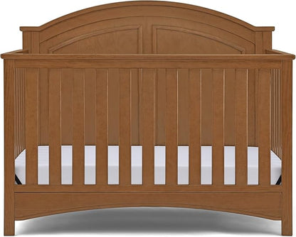 Delta Children Perry 6-in-1 Convertible Crib - Greenguard Gold Certified, Chestnut