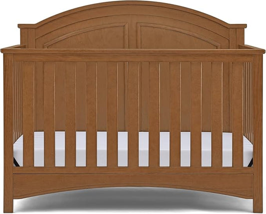 Delta Children Perry 6-in-1 Convertible Crib - Greenguard Gold Certified, Chestnut