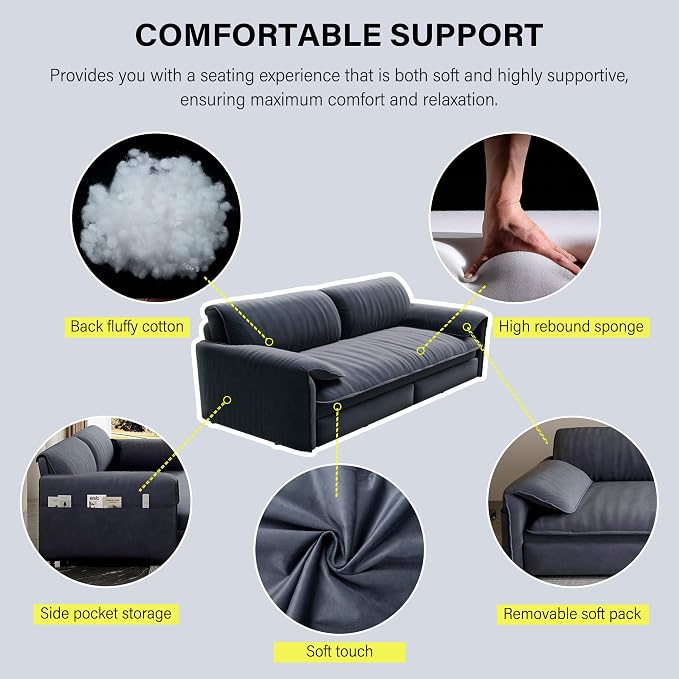 63.8" Sofa Bed Queen Size, Pull Out Couch Bed, 3-in-1 Convertible Sleeper Sofa with Side Pocket, Modern Velvet Futon Couch for Living Room, Small Space, Apartment, Bedroom, Grey