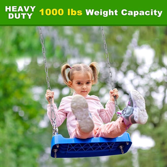 2Pcs 40" (3.3 ft) 304 Stainless Steel Hanging Chains with 4 Carabiners 1000 LB Capacity Swing Chain Extension Hammock Chains with Hooks Hardware Chain for Hanging Chair, Porch Swing, Egg Chair