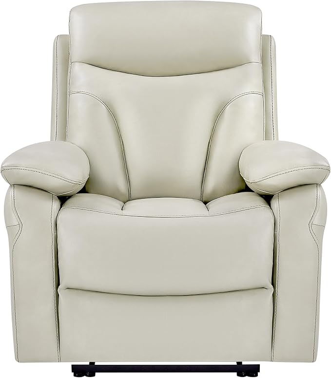 KISLOT Power Recliner Chair Wall Hugger Recliner with Adjustable Headrest and Footrest Dual Motor Electric Faux Leather Reclining Sofa with USB/Type-C Charging for RV Living Room Bedroom