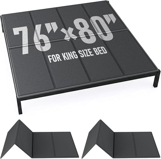 Bunkie Board King Size (76x80''), 10mm Bed Boards for Under Mattress, Breathable, Noise Minimizing, Moisture Resistant Bunkieboards, Heavy Duty Bed Support Board for Platform & Slatted Frames
