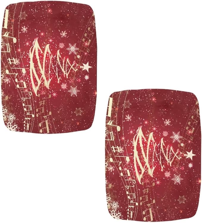 Bar Stool Covers Rectangle Christmas Decoration Bar Stool Seat Covers Red Xmas Tree Vanity Chair Cover Rectangle 2 Pack Counter Stool Bar Chair Cover for Kitchen Pub Dining Room
