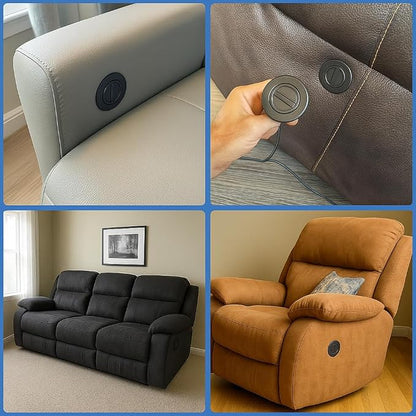 Power Recliner Chair Switching Replacement with 2 Button 5 Pin Plug for Electric Sofa Lift Chair,Round Hand Control Handset Lift Chair Remote Replacement