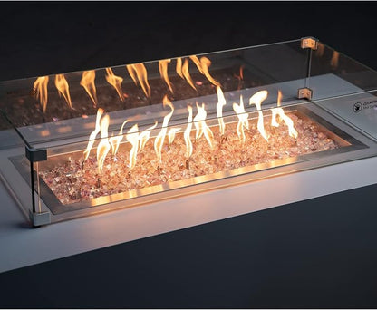 Stanbroil 10-Pound Reflective Tempered Fireplace Glass and Fire Pit Glass, Rose Gold, 1/4-Inch