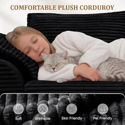 Upgrade Boneless Couch with Storage, Extra Deep&High Seat Modular Sectional Sofa 4 Seater U Shaped Cloud Couch with Ottoman, Tool-Free Assembly Sectional Couches for Living Room