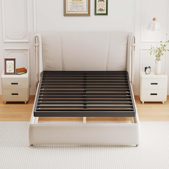 ROIL 2 Inch California King Metal Box Spring Low Profile, Bunkie Board Bed Slat Replacement with Round Corners, 3000 lbs Capacity Heavy Duty Steel Slats, Easy Assembly, Noise Free