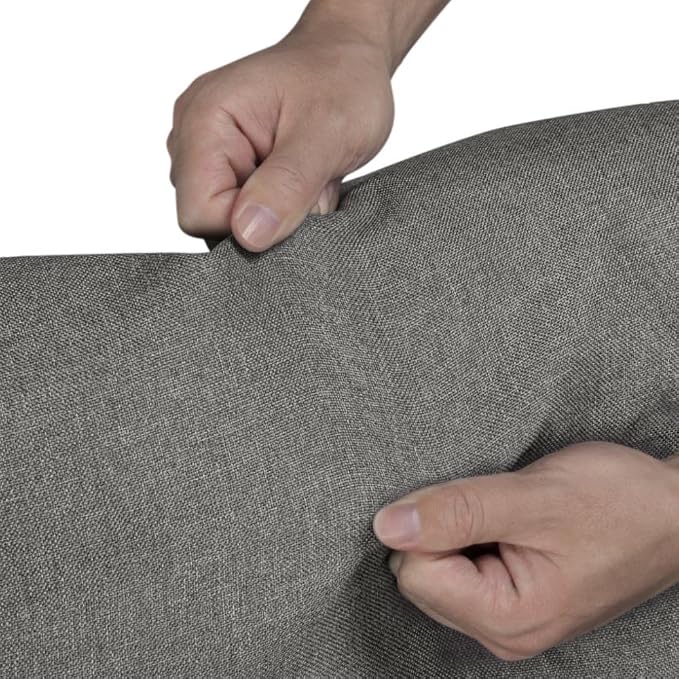 Topeakmart Fabric Recliner Sofa Push Back Recliner Chair Adjustable Modern Single Reclining Chair Upholstered Sofa with Pocket Spring Living Room Bedroom Home Theater Light Grey