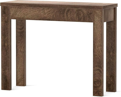 Armocity Console Table, Small Farmhouse Wood Entryway Table, Narrow Sofa Tables Behind Couch, Entry Table for Entrance, Hallway, Living Room, 32", Cracked Oak