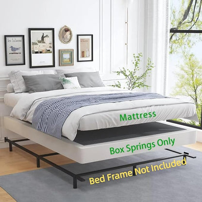 ALDRICH 5 Inch Heavy Duty Metal Box Spring Mattress Foundation 3000lbs Max Weight Capacity/Non-Slip/No Noise/Easy Assembly/Easy Clean Cover,King