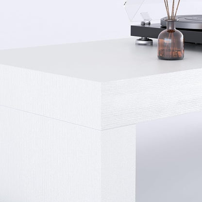 Mobili Fiver, Evolution Desk 47.2 x 15.7 in, Ashwood White with One Leg, Made in Italy