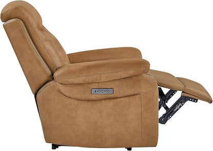 KISLOT Power Recliner Chair Set of 2, Wall Hugger Recliner with Adjustable Headrest and Footrest Dual Motor Electric Faux Leather Reclining Sofa with USB/Type-C Charging for RV Living Room Bedroom