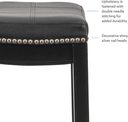 Linon Claridge Bar, Black Stool, 32" X 18.75" X 13"