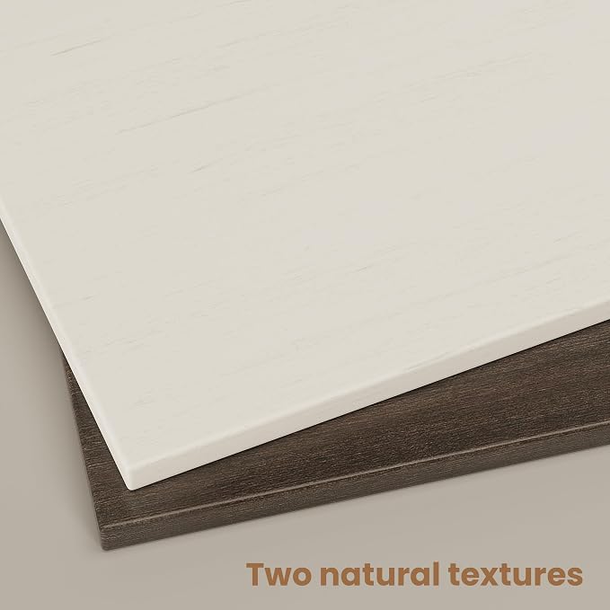 Modern Nightstands Set of 2,Bedside Table with Open Shelf,Night Stand with Drawer Storage,Wooden End Table for Bedroom, Side Table White and Walnut